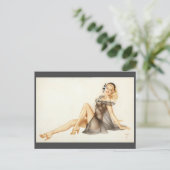 Alberto Vargas  Pin up Briefkaart (Staand voorkant)