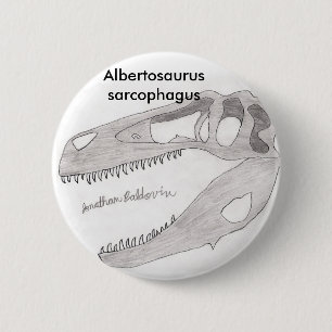 Albertosaurus sarcophagus ronde button 5,7 cm