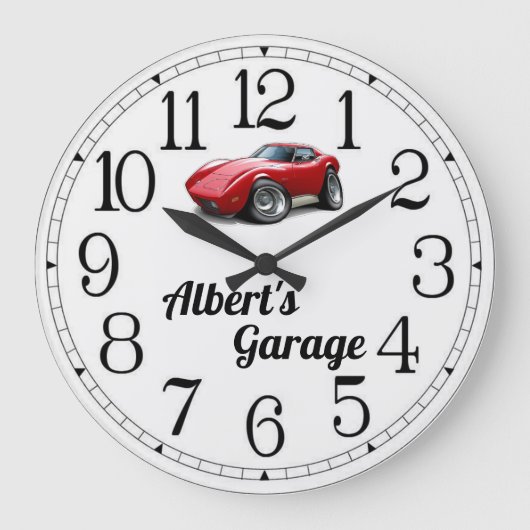 Albert's Corvette Garage Grote Klok (Voorkant)