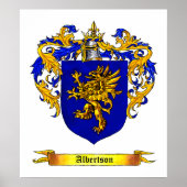 Albertson Coat of Arms Poster (Voorkant)