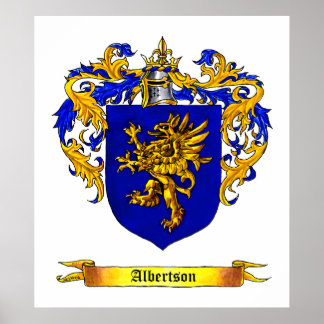 Albertson Coat of Arms Poster