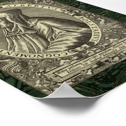 Albertus Magnus: Portret 1597 Poster (Hoek)