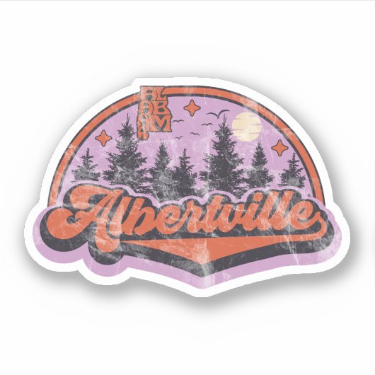 Albertville, Alabama Sticker (Voorkant)