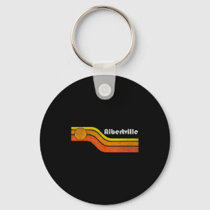 Albertville - Vintage Mannen Vrouwen 70s 80s Grafi Sleutelhanger