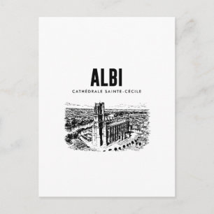 Albi  Kathedraal SainteCecile  Vintage Poster Occ Briefkaart