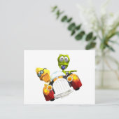 Albie en Frank Hot Roddin' Briefkaart (Staand voorkant)