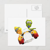 Albie en Frank Hot Roddin' Briefkaart (Voorkant / Achterkant)