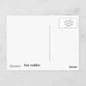 Albie en Frank Hot Roddin' Briefkaart (Achterkant)