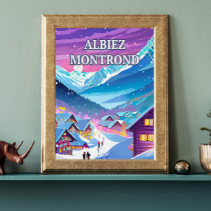 Albiez Montrond in het hart van de Alpen Perfect Poster