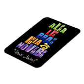 Albin 25-fonetisch alfabet magneet (Linkerzijde)