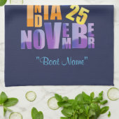 Albin 25-fonetisch alfabet theedoek (Gevouwen)