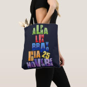 Albin 25-fonetisch alfabet tote bag (Dichtbij)