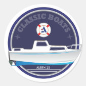 Albin 25 - glanzende ronde stickers (Voorkant)