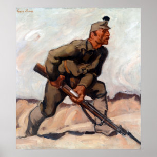 Albin Egger-Lienz Kaiserschützen Dolomitenwacht Poster