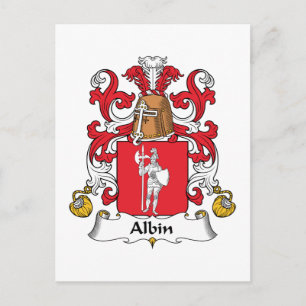 Albin Family Crest Briefkaart