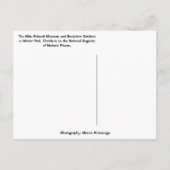 Albin Polasek Museum & Tuinen Winter Park FL Briefkaart (Achterkant)