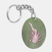 Albino Axolotl "Walking Fish" Art Sleutelhanger (Voorkant Links)