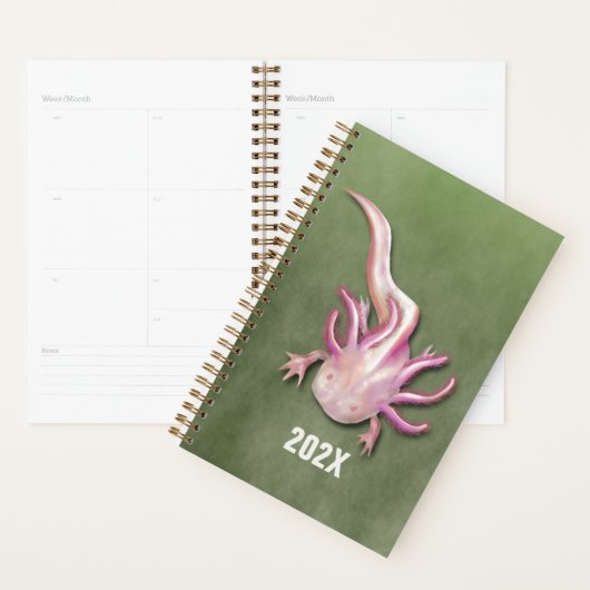 Albino Axolotl "Walking Fish" Planner (Display)
