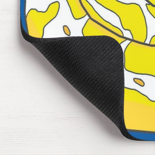 Albino Ball Python Mousepad 2 (blauw) Muismat (Hoek)