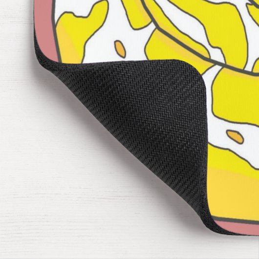 Albino Ball Python Mousepad 2 (Roze) Muismat (Hoek)