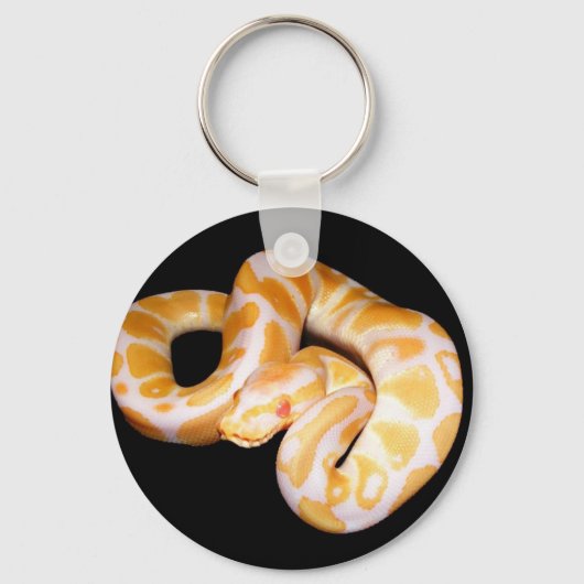 Albino Ball Python Sleutelhanger (Voorkant)