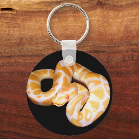 Albino Ball Python Sleutelhanger (Voorkant)