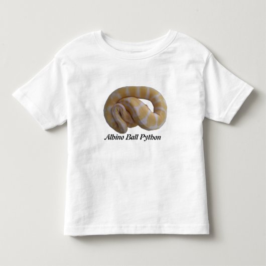Albino Ball Python Toddler T-Shirt (Voorkant)