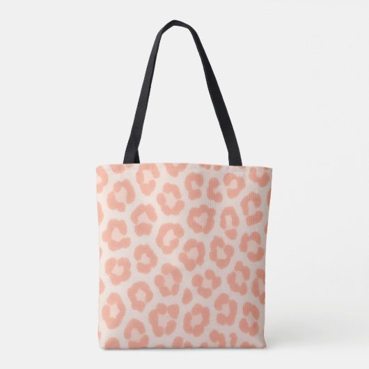 Albino Cheetah Print Bag | Blush & Ivory Wild  Tote Bag (Achterkant)