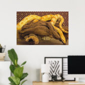 Albino Corn Snake Poster (Thuiskantoor)