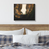 Albino Cornsnake op Canvas (Insitu (Slaapkamer))