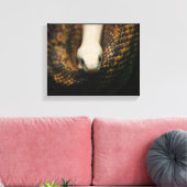 Albino Cornsnake op Canvas Afdruk (Insitu (Woonkamer))