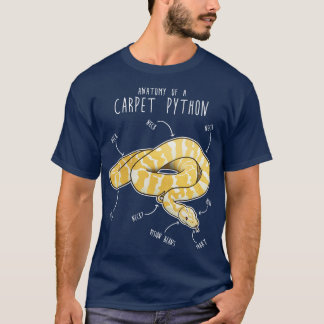 Albino Darwin huisdier Python Snake Anatomie T-shirt