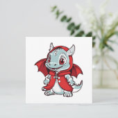 Albino Draak in het Rood (Staand voorkant)