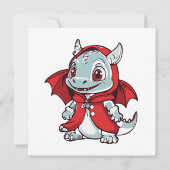 Albino Draak in het Rood (Achterkant)