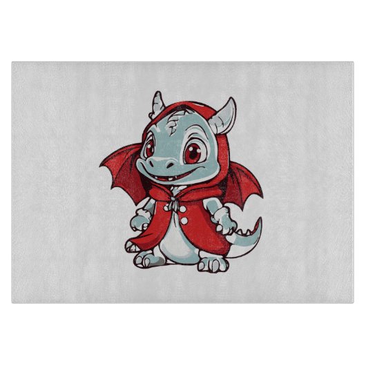 Albino Draak in het Rood Snijplank (Voorkant)