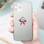 Albino Draak in het Rood Sticker (Telefoon)