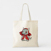 Albino Draak in het Rood Tote Bag (Achterkant)