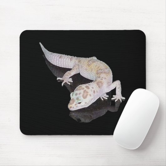 ALBINO ENIGMA LEOPARD GECKO MOUSEPAD MUISMAT (Met muis)
