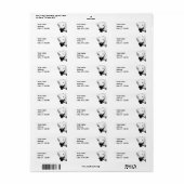 Albino Ferret Afbeelding Etiket (Full Sheet)