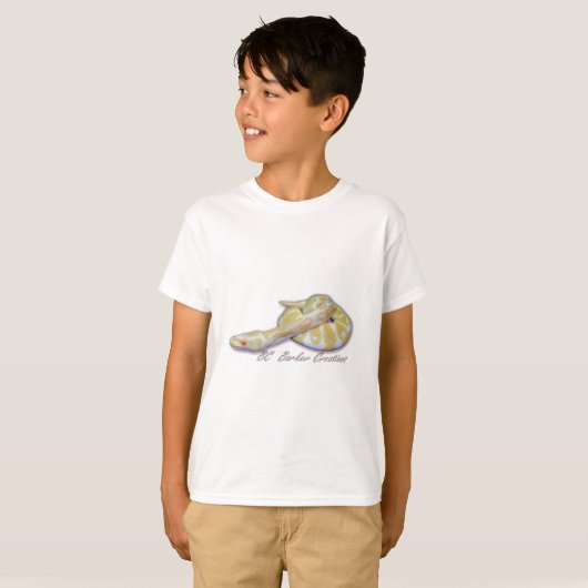 Albino Hatchling Ball Python T-shirt (Voorkant volledig)