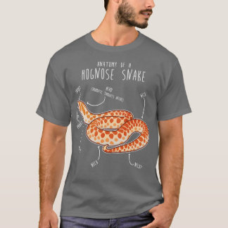 Albino Hognose Snake Anatomie T-shirt