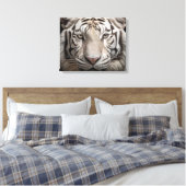 Albino Majesteit Witte Tijger Realisme Digitale Ku Canvas Afdruk (Insitu (Slaapkamer))