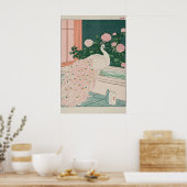 Albino Peacock Ukiyo-e Art Japanese Bathroom Print (Keuken)