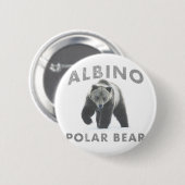 albino polair beer ronde button 5,7 cm (Voorkant /achterkant)