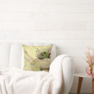 Albino Rattlesnake Pillow Kussen