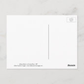 Albino Robin in Crown Point Briefkaart (Achterkant)