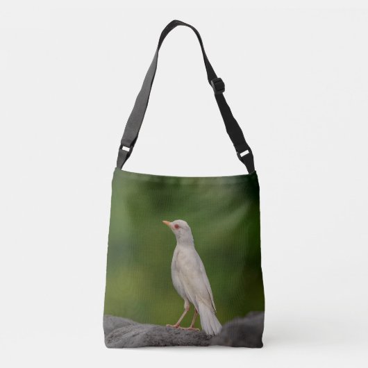 Albino Robin in Crown Point Crossbody Tas (Achterkant)