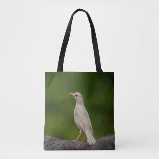 Albino Robin in Crown Point Tote Bag (Voorkant)