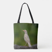 Albino Robin in Crown Point Tote Bag (Achterkant)