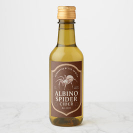 Albino Spider Cider Wijn Etiket